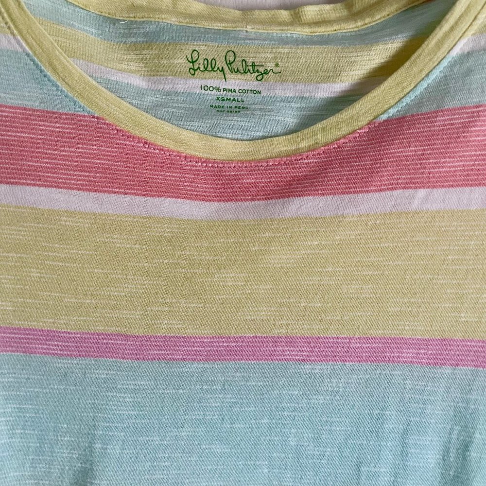 Lilly Pulitzer Lazy Days Stripe Short Sleeve Glin… - image 6